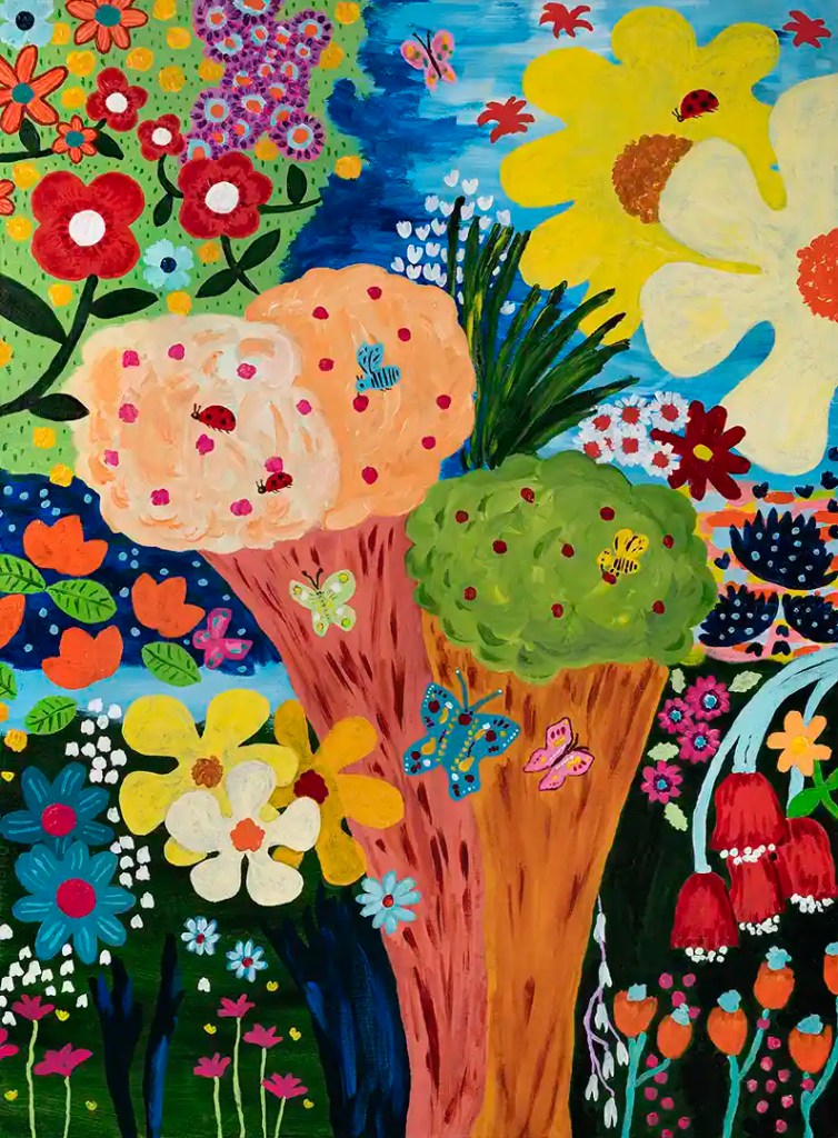 Cornets de glace et fleurs des champs Delph Levy-Courret